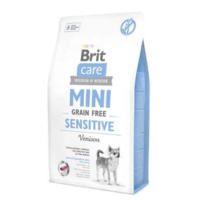 Корм Brit Care Mini Grain Free Sensitive гіпоалергенний беззерновий сухий з олениною для собак мініатюрних порід з чутливим травленням 2 кг