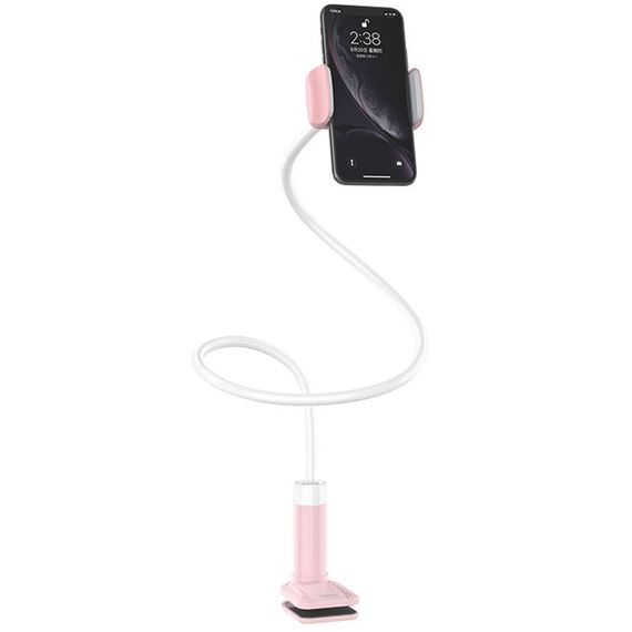 Держатель настольный Hoco PH23 Balu Pink white | Зображення 2