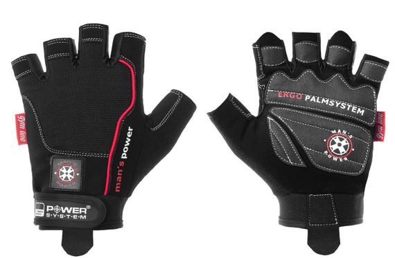 Рукавички для фітнесу Power System PS-2580 Man’s Power Black XXL | Зображення 1