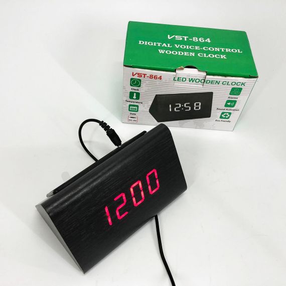 Практичний електронний годинник VST-864, Настільний цифровий годинник з підсвічуванням GP-82 | Зображення 8