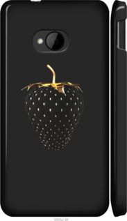 Чохол на HTC One M7 Чорна полуниця "3585m-36-24368"