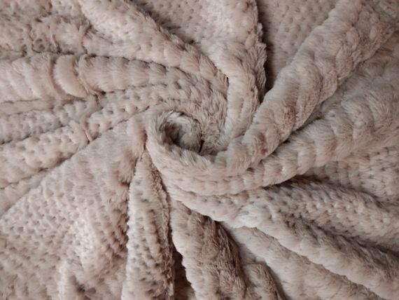 Покривало хутряне двотонніше Love You LUX Пудра 220 x 240 см | Зображення 1