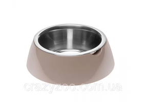 Миска для собак та котів Ferplast Jolie Small металева сіра Ø 17.1x5.5 см 500 мл 70982021