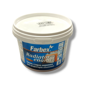 Емаль акрилова для радіаторів опалення ТМ "Farbex" -0,3 кг