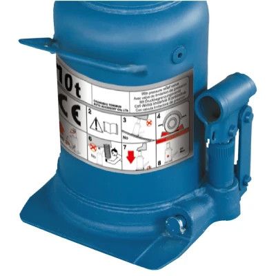 Домкрат GTM гидравлический бутылочный 10т (210-520мм) двухштоковый (TH810001) | Зображення 2