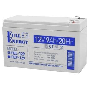Full Energy FEL-129 9А•ч 12В гелевая Свинцево-кислотна акумуляторна батарея