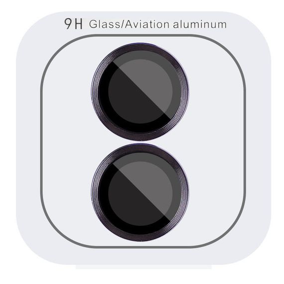 Захисне скло Metal Classic на камеру (у упак.) для Apple iPhone 16 (6.1") / 16 Plus (6.7") Чорний / Black