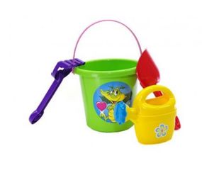 Ігровий набір для пісочниці №1 013555 з відерцем  Салатовий