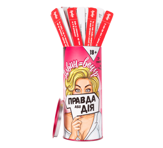 Гра для компанії Правда або Дія "Дівич-Вечір" Fun Games (UKR) Sex Aura