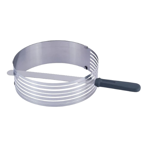 Форма для бісквіту 24,5-30см регульована з отвором для нарізки + ніж 7799 KAMILLE