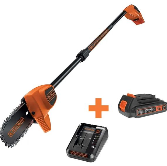 Висоторіз акумуляторний зі штангою Black&Decker з АКБ та ЗП GPC1820L20 | Зображення 4
