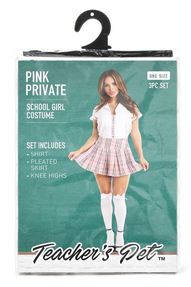 Игровой костюм Школьница частной школы, в клеточку Teacher's Pet розовый sexstyle | Зображення 3