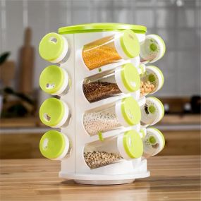 Стойка для хранения специй spice rack sixteen in one, набор для специй 16 в 1