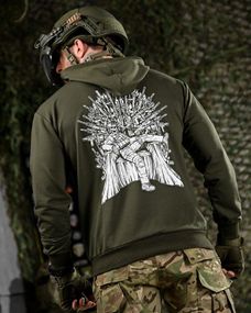 Тактична худі MAKLIN Girl трон олива ДЛ7068