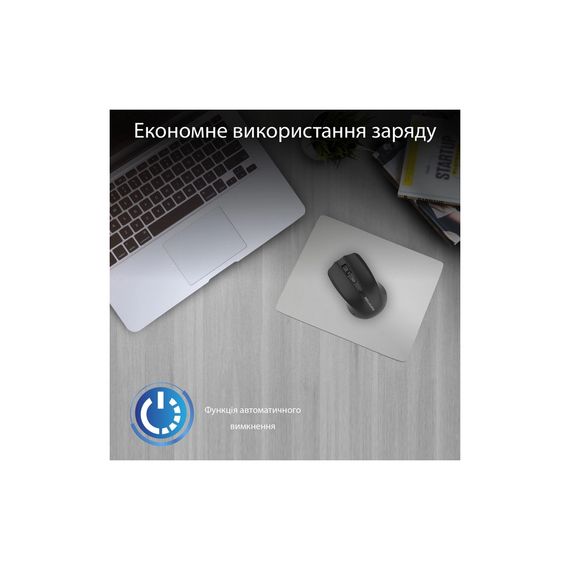 Мишка Promate Clix-8 Wireless Black (clix-8.black) | Зображення 3