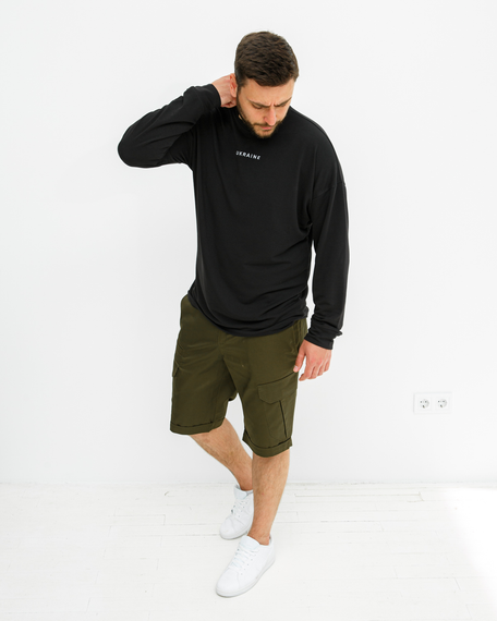 Світшот Україна чёрный S L | Зображення 5