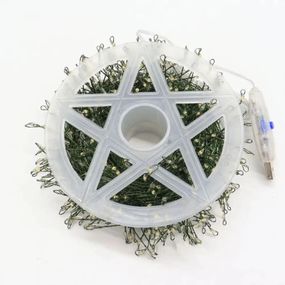 Гірлянда Роса феєрверк 20м, 600LED + пульт, Теплий білий XPRO (234575632_844)