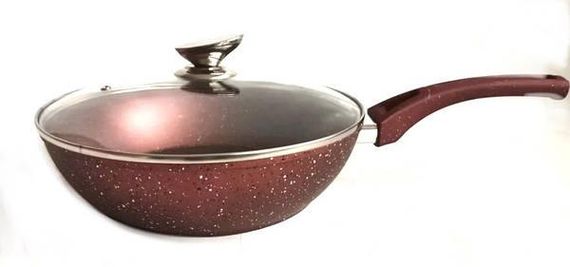 Набір посуду Benson BN-334 (2.5л 4.5л 6.5л; 28см) - червоний