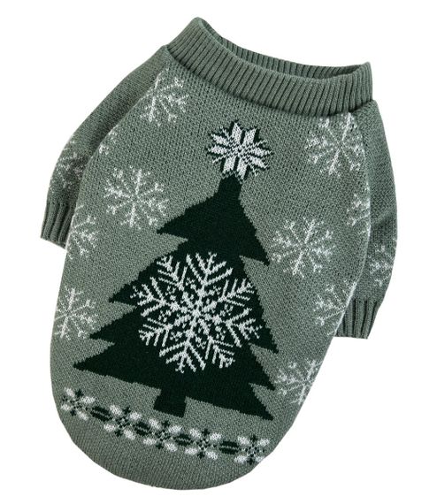 Светр в'язаний Ялинка м'ята Y-353