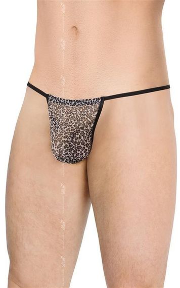 Чоловічі стрінги - Mens Thong 4531, grey panther, S-L Sex Aura