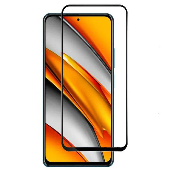 Захисне скло 2.5D на весь екран для Poco F3 | Зображення 1