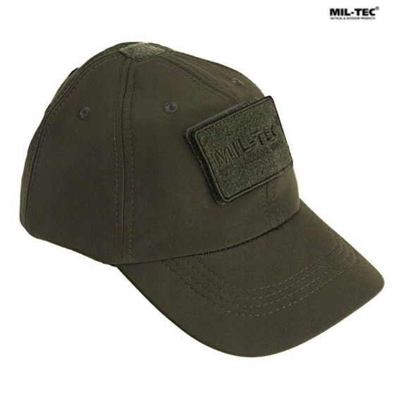 Бейсболка тактична тепла MIL-TEC SoftShell Baseball Cap Olive | Зображення 5