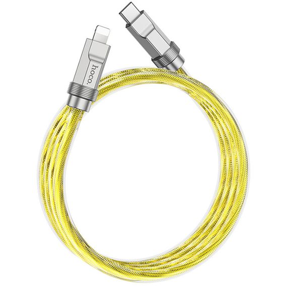 Дата кабель Hoco U113 Solid 20W Type-C to Lightning (1m) Gold | Зображення 1