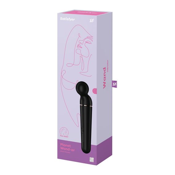 Вибромассажер Satisfyer Planet Wand-er Black/Rosegold, очень мощный, беспроводной | Зображення 5