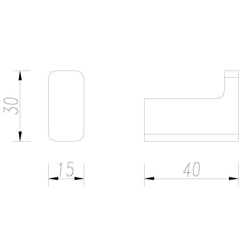 Гачок Omnires Nelson chrome (NL80110CR) | Зображення 1