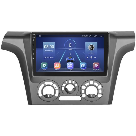 Штатная магнитола Lesko для Mitsubishi Outlander Right wheel 2003-2006 экран 9" 4/32Gb 4G Wi-Fi GPS Top