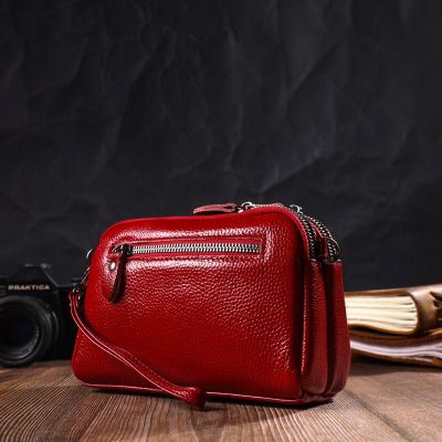 Сумка Vintage З натуральної шкіри Червона (22125) | Зображення 1
