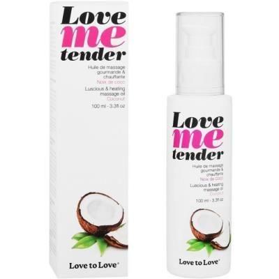 Масажна олія Love To Love - Love Me Tender, Noix De Coco (100 мл), аромат кокоса, без парабенів Sex Aura