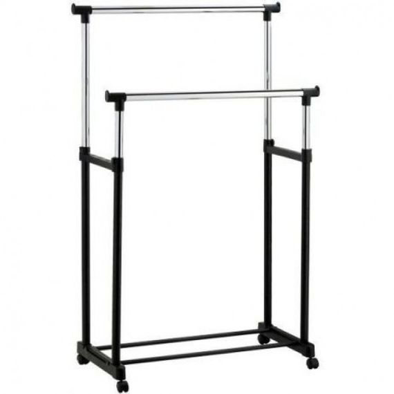 Телескопическая стойка-вешалка для одежды - Double Pole Clothes Horse | Зображення 2