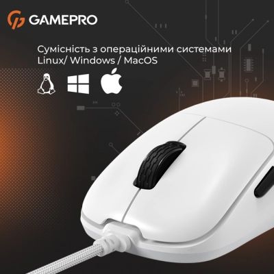 Мышка GamePro GM690W USB White (GM690W) | Зображення 2