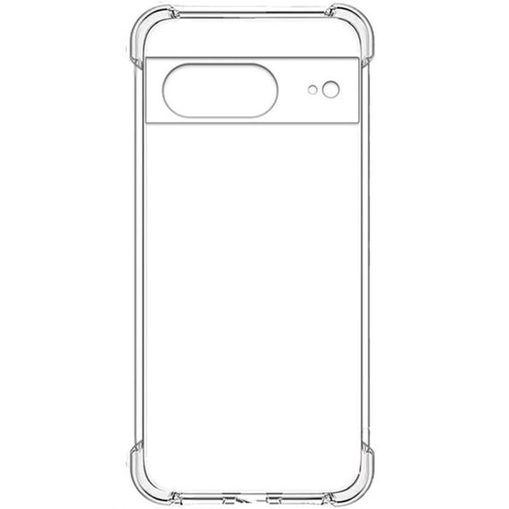 TPU чехол GETMAN Ease logo усиленные углы Full Camera для Google Pixel 8 Бесцветный (прозрачный) | Зображення 2