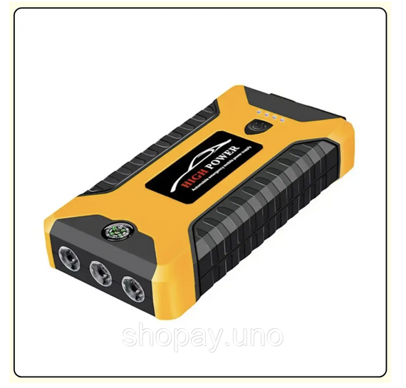 Пускозарядний пристрій для авто жовтий JUMPSTARTER JX27 99800 mAh ∙ Автомобільний пуско-зарядний пристрій JX27 Power Bank | Зображення 3