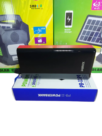 Повербанк универсальный LED дисплей Sunix PB-11 30000 мАч | Зображення 1