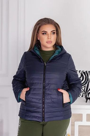 Куртка двостороння, арт.185, темно-синій / аква | Зображення 8