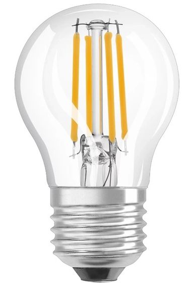 Лампа світлодіодна Osram LED P60 5.5W (806Lm) 2700K E27 філамент (4058075434882)
