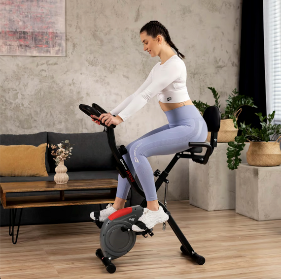 Велотренажер Hop-Sport HS-3030X Apeks X-Bike сірий | Зображення 3