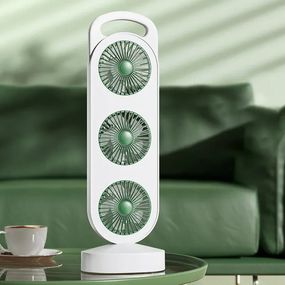 Трехголовочный вентилятор USB Перезаряжаемый XPRO Three head fan (45899-_250)