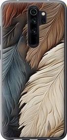 Чехол на Xiaomi Redmi Note 8 Pro Листья в стиле бохо из пластика FCh_096625