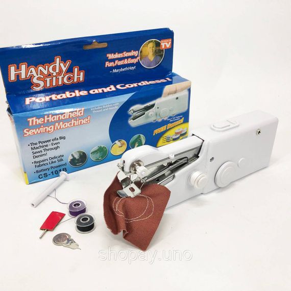 Портативная мини-швейная машинка HANDY SWITCH CS-101B, Ручная швейная машинка удобная компактная | Зображення 4