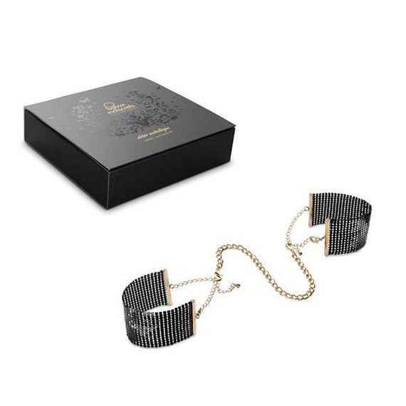 Наручники Bijoux Indiscrets Desir Metallique Handcuffs - Black, металеві, стильні браслети | Зображення 3