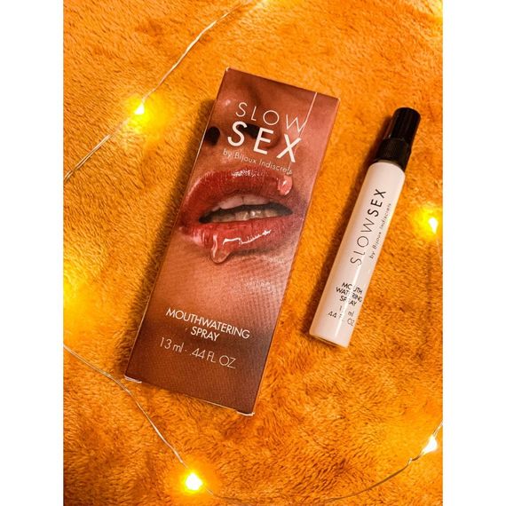 Спрей для посилення слиновиділення Slow Sex by Bijoux Indiscrets MOUTHWATERING SPRAY водній основі Sex Aura | Зображення 1
