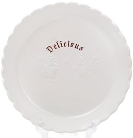 Блюдо керамічне "Тоскана" Family DELICIOUS Ø28см з об'ємним малюнком