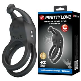 Эрекционное кольцо Pretty Love Goodwin Vibrating Double Penis Ring sexstyle