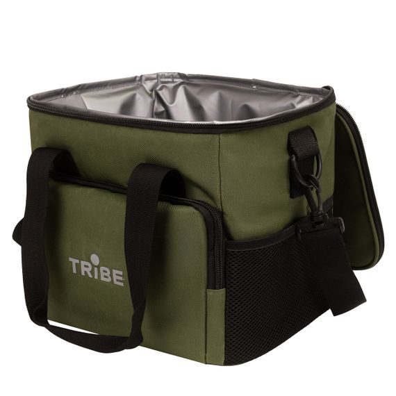 Термосумка Tribe Cooler 10 л, сумка-холодильник трайб туристична для риболовлі, походу, пікніка, зелена, зберігає холод | Зображення 5
