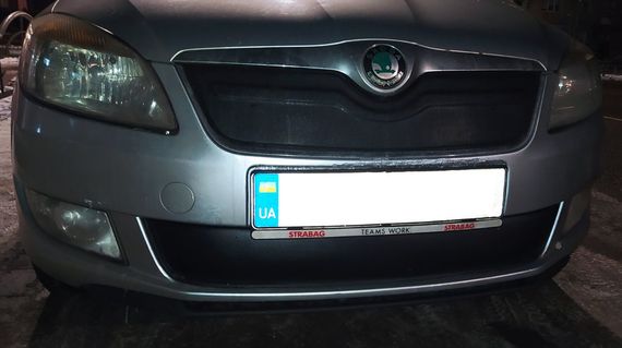 Зимова накладка на решітку (2011-2014, верхня) Глянцева для Skoda Fabia рр | Зображення 1