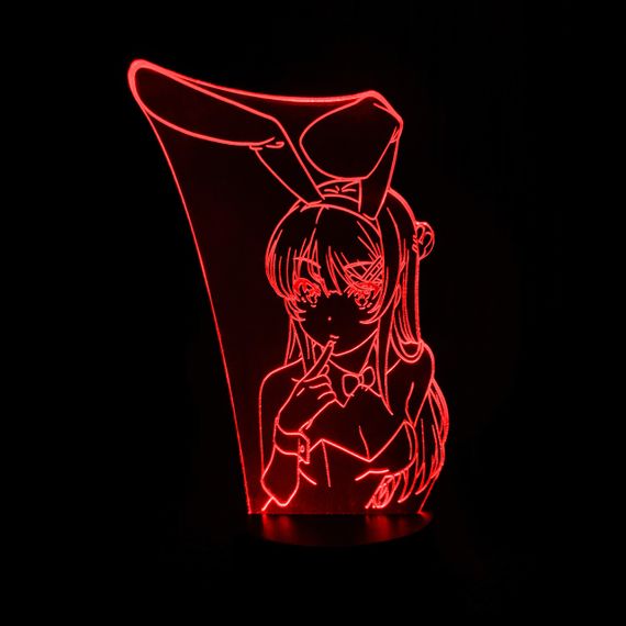 Акриловый светильник-ночник Маи Сакурадзима красный tty-n001670